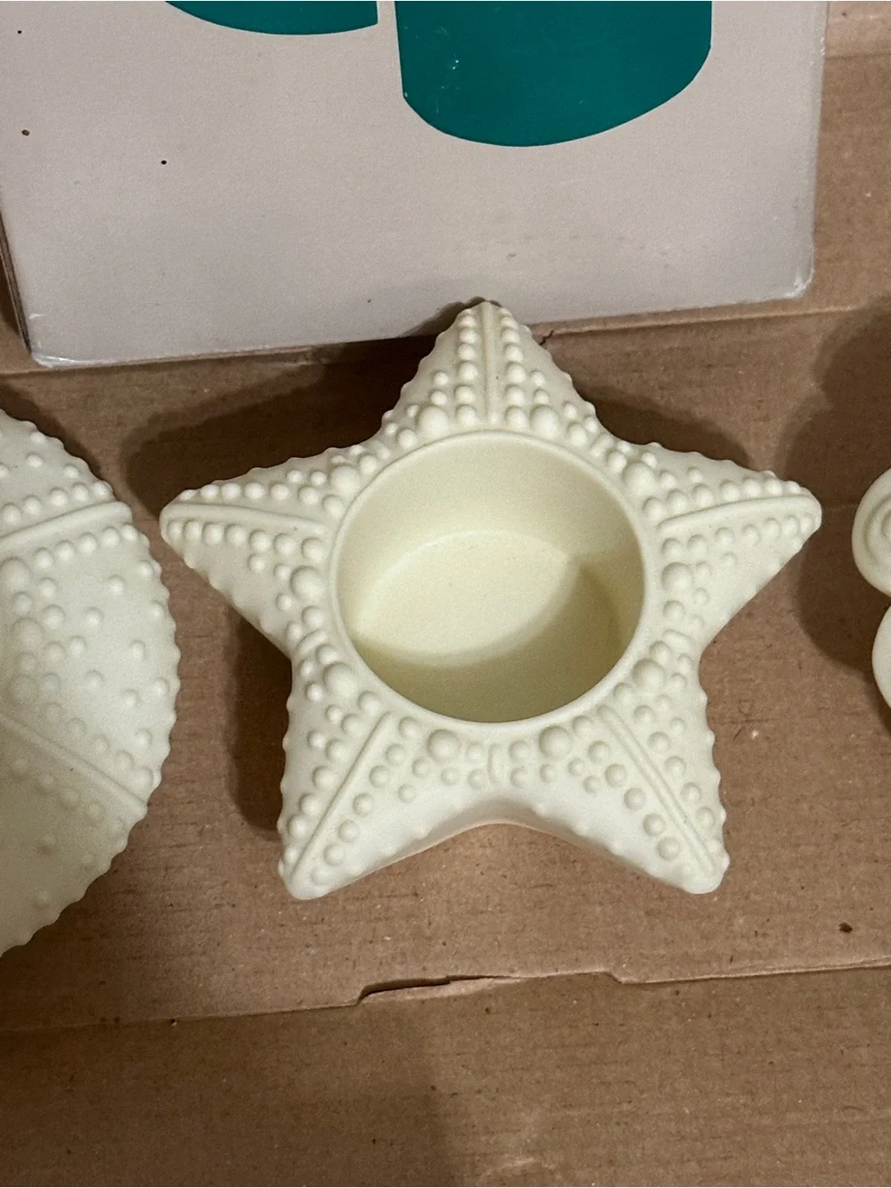 PartyLite Sea Drifters Set Of 3 Sea Shell Tea Light Candle Holders Starfish